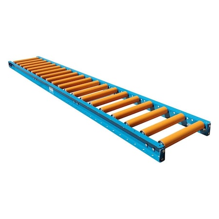Ultimation Roller Conveyor with Covers, 18inW x 10L, 1.9in Dia. Rollers URS19G-18-6-10U